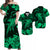 Hawaii Matching Dress and Hawaiian Shirt Polynesia Green Shark LT13 Green - Polynesian Pride