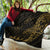 Samoa Premium Quilt - Custom Personalised Polynesian Pattern Style Gold Color - Polynesian Pride