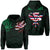 Hawaiian Kanaka Hoodie Heart Tattoo Green Unisex Green - Polynesian Pride