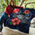 Wallis and Futuna Polynesian Premium Quilt - Blue Turtle Hibiscus - Polynesian Pride