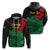 Custom Vanuatu Espiritu Santo Zip Hoodie Kava With Hibiscus LT12 Unisex Black - Polynesian Pride