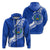 Custom Pohnpei Zip up Hoodie Micronesia Pride Blue LT12 Unisex Blue - Polynesian Pride