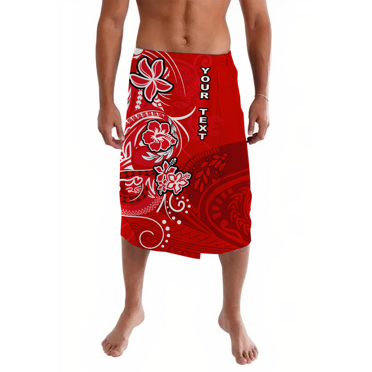 Custom Polynesian Lavalava Be Unique Red LT13 Red - Polynesian Pride