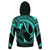 Hawaii Hoodie Polynesian Hammerhead Shark Turquoise - Polynesian Pride