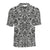 Polynesian Tribal Polo Shirt Black White - Polynesian Pride