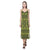 Polynesia Pattern V - Neck Open Fork Long Dress - Yellow Style Women Yellow - Polynesian Pride