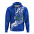 Custom Pohnpei Hoodie Micronesia Pride Blue LT12 - Polynesian Pride