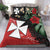 Wallis and Futuna Polynesian Bedding Set Fantastic Flowers LT13 Black - Polynesian Pride