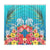 Three Turtle And Hibiscus Window Curtain( Two Piece) Blue One Size 50"x96"(Two Piece) Blue - Polynesian Pride