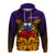 Custom Samoa Zip Hoodie Hibiscus With Tribal LT12 - Polynesian Pride