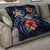 Fiji Polynesian Premium Quilt - Blue Turtle Hibiscus - Polynesian Pride