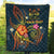 Fiji Polynesian Personalised Premium Quilt - Legend of Fiji (Blue) - Polynesian Pride