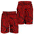 Polynesian Maori Lauhala Red Men's Short Red - Polynesian Pride