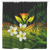 Kanaka Maoli (Hawaiian) Shower Curtain, Polynesian Plumeria Banana Leaves Reggae Shower Curtain Art - Polynesian Pride