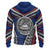 American Samoa Hoodie Warrior Style Polynesian Pattern - Polynesian Pride