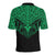 Maori Tattoo Polo Shirt Hei Matau Abalone Green - Polynesian Pride