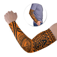 American Samoa Arm Sleeve - Polynesian Style (Set of Two) Set of 2 Orange - Polynesian Pride