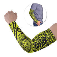 American Samoa Arm Sleeve - Polynesian Style (Set of Two) Set of 2 Yellow - Polynesian Pride