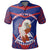 American Samoa Polo Shirt The Eagle With Polynesian Pattern Unisex Blue - Polynesian Pride