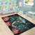 Hawaii Turtle Map Hibiscus Polynesian Area Rug - AH - Polynesian Pride