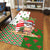 Hawaiian Santa Claus Mele Kalikimaka Area Rug - Red - Angus Style - AH - Polynesian Pride