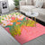 Hawaii Turtle Couple Plumeria Valentine Pattern Area Rug - Bond Style - AH - Polynesian Pride