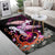 Hawaii Turtle Couple Valentine's Hibiscus Plumeria Area Rug - Valentine Style - AH - Polynesian Pride