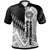 American Samoa Polo Shirt Symmetry Style Unisex Black - Polynesian Pride