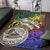 American Samoa Area Rug - Rainbow Polynesian Pattern - Polynesian Pride