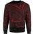 American Samoa Sweatshirt - Cross Style Red Color Unisex Black - Polynesian Pride