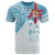 Fiji Polynesian T Shirt Fijian Flag with Coat of Arms Unisex Blue - Polynesian Pride