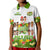 Custom Aloha Poly Fest 10th Annual Polo Shirt Tropical Palm Leaf Flower LT9 Kid White - Polynesian Pride