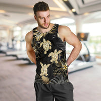Hawaiian - Golden Tropical Turtle Tank Top AH - Polynesian Pride