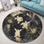 Hawaiian - Golden Tropical Turtle Round Carpet AH - Polynesian Pride