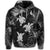 Hawaiian Silver Tropical Turtle Hoodie - Polynesian Pride