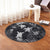 Hawaiian - Silver Tropical Turtle Round Carpet AH - Polynesian Pride