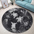 Hawaiian - Silver Tropical Turtle Round Carpet AH - Polynesian Pride