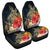 Hawaiian - Hawaii Honu Hibiscus Galaxy Car Seat Covers - AH Universal Fit Black - Polynesian Pride