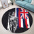 Hawaiian - Hawaii King Flag Round Carpet - AH - Polynesian Pride