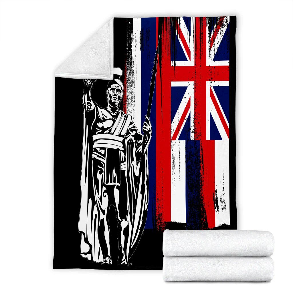 Hawaii Blanket - Hawaii King Flag Premium Blankets - AH - Polynesian Pride