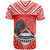 American Samoa T Shirt Unique Eagle Feather Texture Red - Polynesian Pride