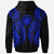 American Samoa Hoodie Polynesian Lion Head Blue Style - Polynesian Pride