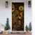 American Samoa Door Cover Turtle Hibiscus Gold - Polynesian Pride