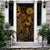 American Samoa Door Cover Turtle Hibiscus Gold - Polynesian Pride