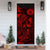 American Samoa Door Cover Turtle Hibiscus Red - Polynesian Pride