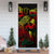 American Samoa Door Cover Turtle Hibiscus Reggae - Polynesian Pride