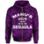 American Samoa Polynesian Zip up Hoodie Manua Segaula Unisex Purple - Polynesian Pride