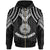 American Samoa Zip up Hoodie Polynesian Armor Style Black Unisex Black - Polynesian Pride