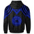 American Samoa Custom Hoodie Polynesian Armor Style Blue - Polynesian Pride