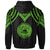 American Samoa Hoodie Polynesian Armor Style Green - Polynesian Pride